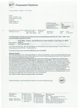 Page 1 - - Finanzamt Güstrow F1 - TT GLSTGW – P.Efäch – P 71 GIs