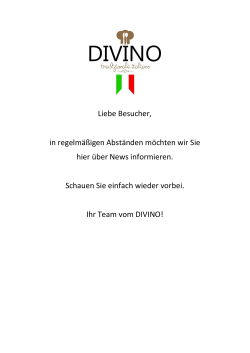 Aktuelles - DIVINO Restaurant