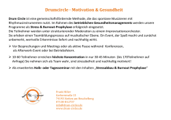 Drumcircle Motivation und Gesundheit