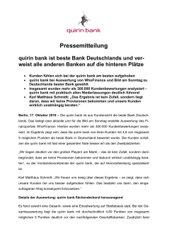 Pressemitteilung - Berliner Effektengesellschaft AG