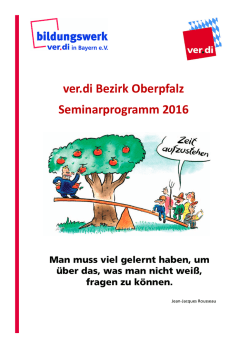 Bildungsprogramm Oberpfalz 2016
