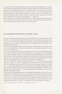 Auf seine Funktion als Stiftsgoldschmied deutetdas