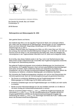 entsprechendem Schreiben - Rettet die gruene Lunge Werdersee
