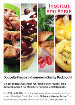 Doppelte Freude mit unserem Charity Backbuch!