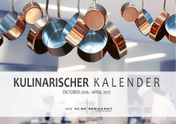 kulinarischer kalender - Das Scheibenhardt | Leonhard Bader