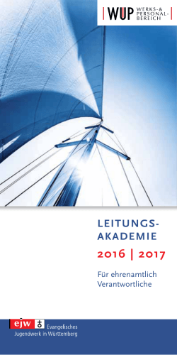 2016 | 2017 - Evangelisches Jugendwerk in Württemberg
