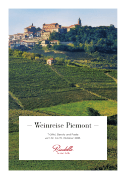 Weinreise Piemont