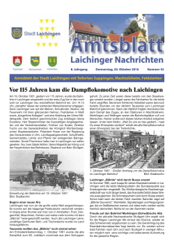 Laichinger Nachrichten 2016 Nr. 42