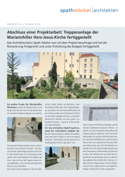 Spath Stöcker Architekten Infopost 18, Oktober 2016