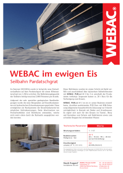 WEBAC im ewigen Eis - WEBAC