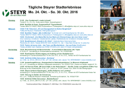 Wochenprogramm Steyr (KW 43)