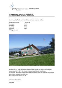 Herbstwanderung 2016