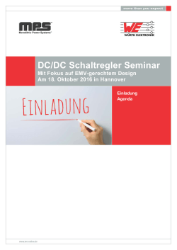 DC/DC Schaltregler Seminar