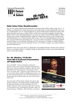 IG-Info Oktober 2016