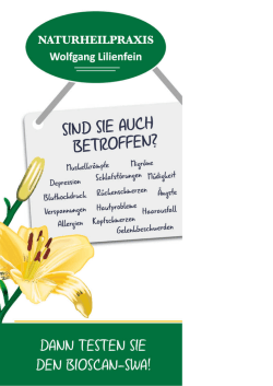 Weitere Informationen zu Bioscan-SWA