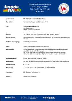 Hier kommt der Text hin &hellip; - Hagener Tennisclub Blau