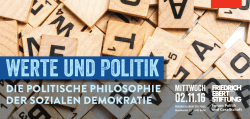 werte und Politik - Friedrich-Ebert