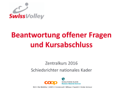 Informationen zum Kursabschluss