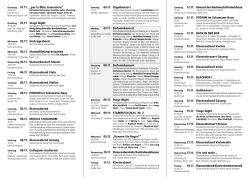 12.11. Konzert der Nachwuchsförderklasse 12.11. PODIUM im