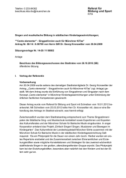 Referat für Bildung und Sport