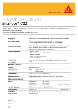 PRODUKTDATENBLATT Sikafloor®-702