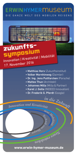 zukunfts- symposium - Erwin Hymer Museum