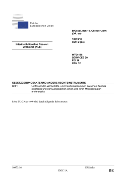 10973/16 ESS/mhz DGC 1A Seite EU/CA/de 499 wird durch