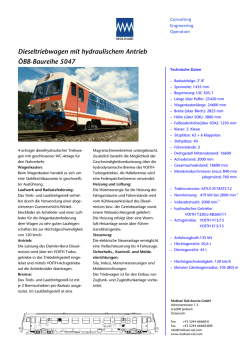 Dieseltriebwagen mit hydraulischem Antrieb &Ouml;BB