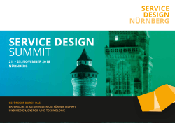 „Service Design Summit“ mit Anmeldeformular