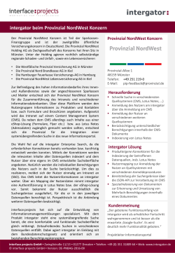 intergator Enterprise Search beim Provinzial NordWest Konzern