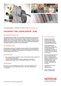 Fachkraft Lagerlogistik Sept 2017