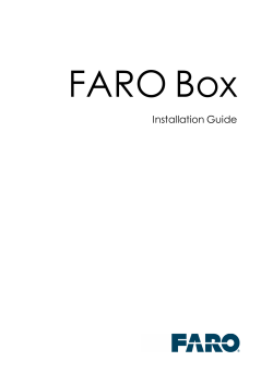 FARO Box Installation Guide -
