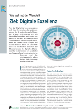 Digitale Excellenz &ndash; wie gelingt der Wandel?