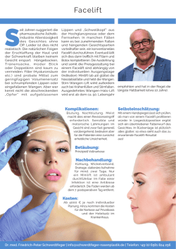 Facelift - Dr. med. Schwerdtfeger