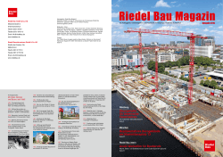 Riedel Bau Magazin 2015