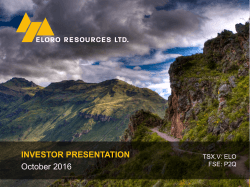 SubPPT - Eloro Resources Ltd.