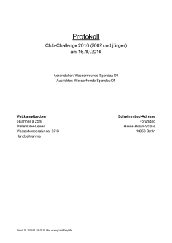 Club Challenge 2016, Jg 2002 und jünger, 16. Okt 2016