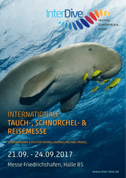 InterDive 2017 &ndash; jetzt anmelden!