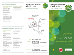Einladungsflyer zum - Baden