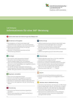 Informationen f&uuml;r eine 360&deg;-Beratung