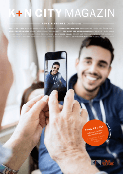 K+N City Magazin Werte entdecken