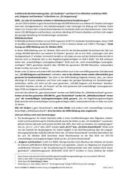 Irref&uuml;hrende Berichterstattung &uuml;ber &bdquo;EU-Ausl&auml;nder&ldquo;