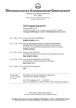 Programm - Österreichisch Astrologische Gesellschaft