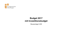 17_3274_Folien Budget - Kirchgemeinde Hilterfingen