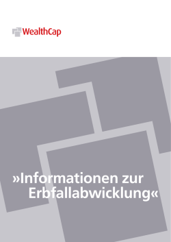 Informationen zur Erbfallabwicklung