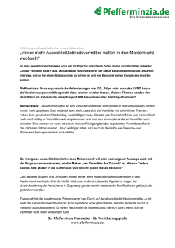 Immer mehr Ausschlie&szlig;lichkeitsvermittler wollen in