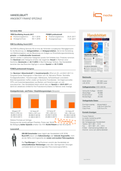 handelsblatt angebot finanz‐speziale