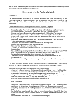 Disponent - Feuerwehr