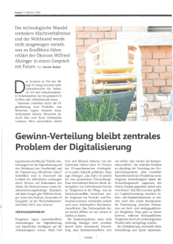 Der technologische Wandel verändert Machtverhältnisse und der