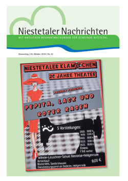 Donnerstag | 20. Oktober 2016 | Nr. 42